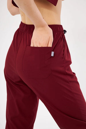 Classic - Bordo Kadın Likralı Üniforma Takımı - Class Üniforma hemşire formaları, medikal önlükler