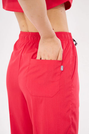 Classic - Nar Çiçeği Kadın Likralı Üniforma Takımı - Class Üniforma hemşire formaları, medikal önlükler