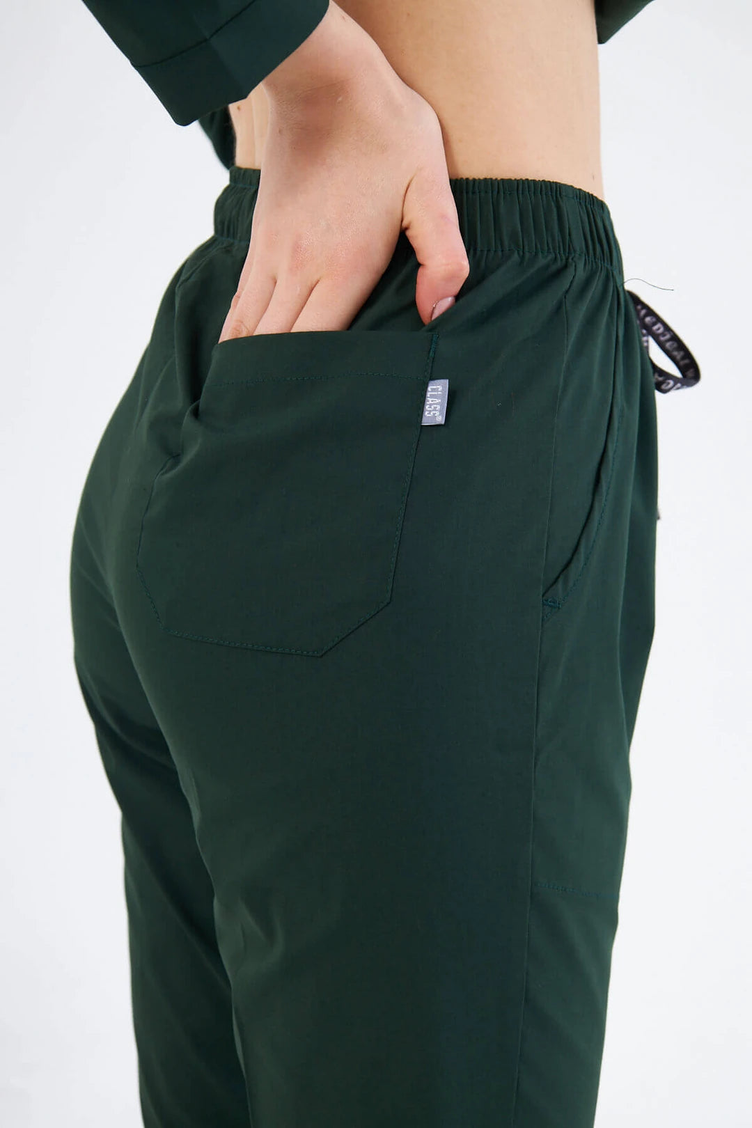 Hijab – Hunter Green Lycra Krankenschwesteruniform-Set