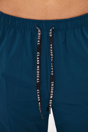 Classic - Petrol Yeşili Erkek Likralı Üniforma Takımı - Class Üniforma hemşire formaları, medikal önlükler