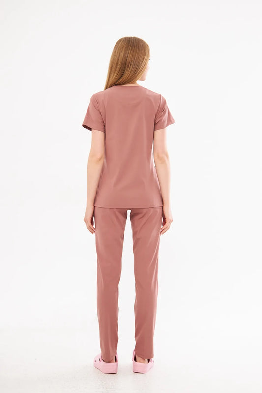 Киев | Роскошная униформа медсестры из лайкры Dusty Rose