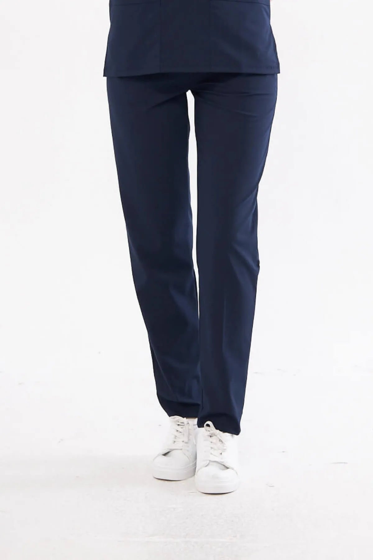 Classic - Lacivert Kadın Pantolon –  Likralı Tek Alt