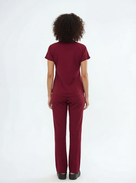 N O V A | Bordo Premium Likralı Üniforma Takımı