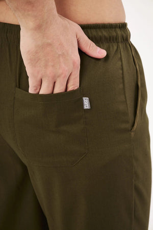 Classic - Haki Erkek Likralı Üniforma Takımı - Class Üniforma hemşire formaları, medikal önlükler