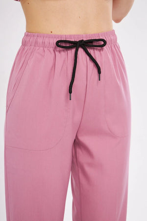 Classic - Pudra Kadın Likralı Üniforma Takımı - Class Üniforma hemşire formaları, medikal önlükler