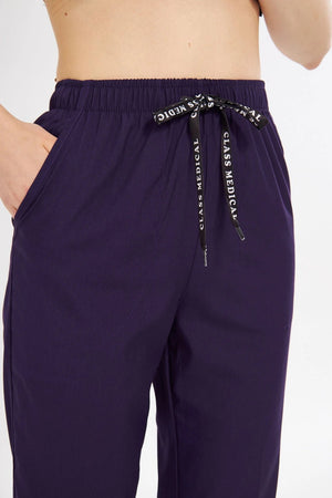 Classic - Mor Kadın Likralı Üniforma Takımı - Class Üniforma hemşire formaları, medikal önlükler