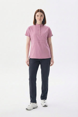 N O V A | Pudra Füme Premium Likralı Üniforma Takımı - Class Üniforma hemşire formaları, medikal önlükler