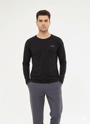 Erkek Body (Underscrubs) - Siyah - Class Üniforma hemşire formaları, medikal önlükler