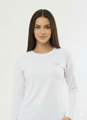 Kadın Body (Underscrubs) - Beyaz - Class Üniforma hemşire formaları, medikal önlükler