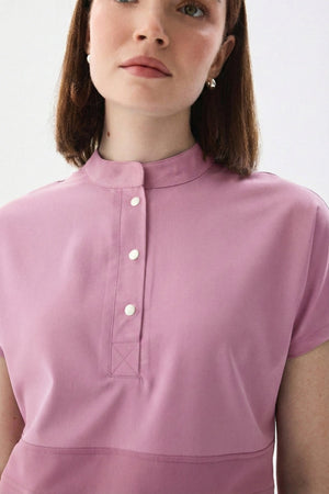 N O V A | Pudra Füme Premium Likralı Üniforma Takımı - Class Üniforma hemşire formaları, medikal önlükler