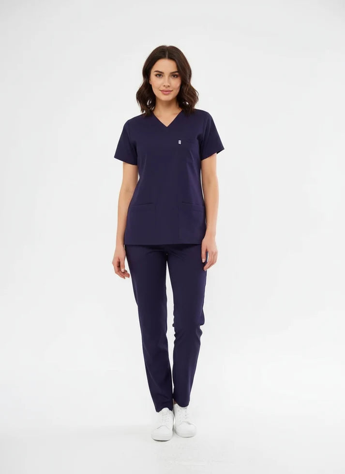 Outlet Classic | Mor Unisex Likralı Üniforma Takımı