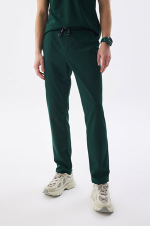 Erkek Polo Yaka Medikal Üniforma Takım Avcı Yeşili Likralı Doktor Hemşire Forması - Class Üniforma hemşire formaları, medikal önlükler