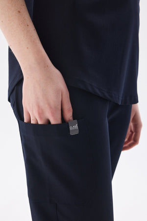 N O V A | Lacivert Kadın Pantolon – Likralı Tek Alt - Class Üniforma hemşire formaları, medikal önlükler