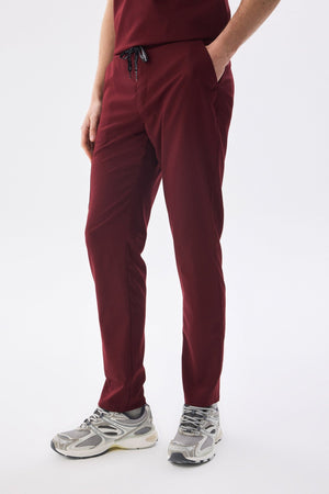 Erkek Polo Yaka Medikal Üniforma Takım Bordo Likralı Doktor Hemşire Forması - Class Üniforma hemşire formaları, medikal önlükler