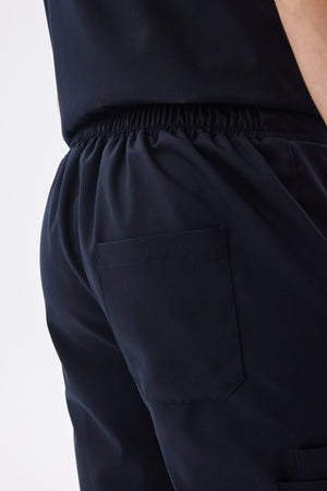 Erkek Polo Yaka Medikal Üniforma Takım Lacivert Likralı Doktor Hemşire Forması - Class Üniforma hemşire formaları, medikal önlükler