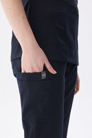 K I E V | Lacivert Lüks Likralı Hemşire Üniforması - Class Üniforma hemşire formaları, medikal önlükler