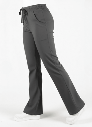 Kadın Antrasit Likralı İspanyol Pantolon - Class Üniforma hemşire formaları, medikal önlükler