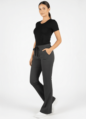 Kadın Antrasit Likralı İspanyol Pantolon - Class Üniforma hemşire formaları, medikal önlükler