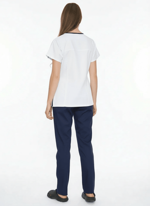 S P O R T | Beyaz Premium Likralı Hemşire Üniforma Takım - Class Üniforma hemşire formaları, medikal önlükler