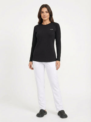 Kadın Body (Underscrubs) - Siyah - Class Üniforma hemşire formaları, medikal önlükler