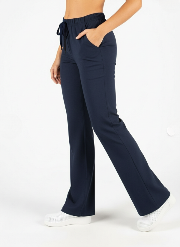 Kadın Lacivert Likralı İspanyol Pantolon