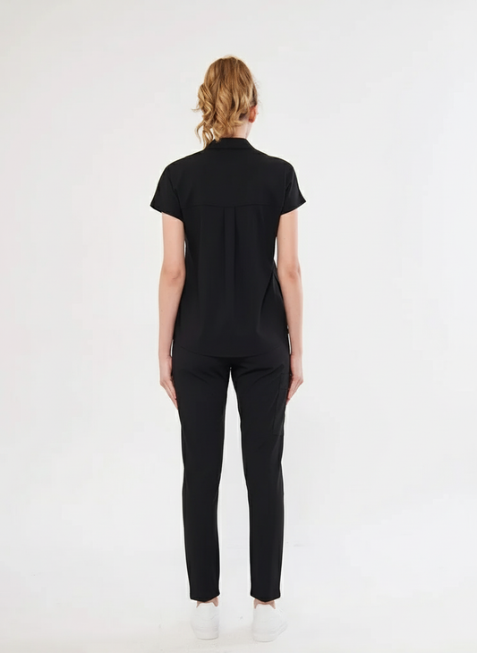 N O V A | Siyah Premium Likralı Üniforma Takımı