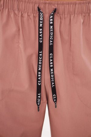 Classic - Gül Kurusu Erkek Likralı Üniforma Takımı - Class Üniforma hemşire formaları, medikal önlükler