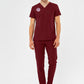Class Üniforma Bordo Hastane Forması Likralı Scrubs Kadın (Yeni Yönetmeliğe Uygun - Biking Red)