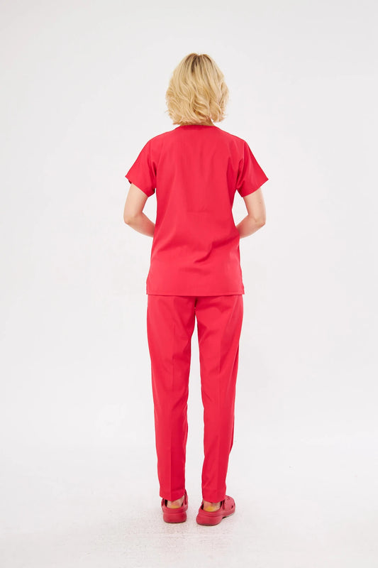 Classic - Nar Çiçeği Kadın Likralı Üniforma Takımı