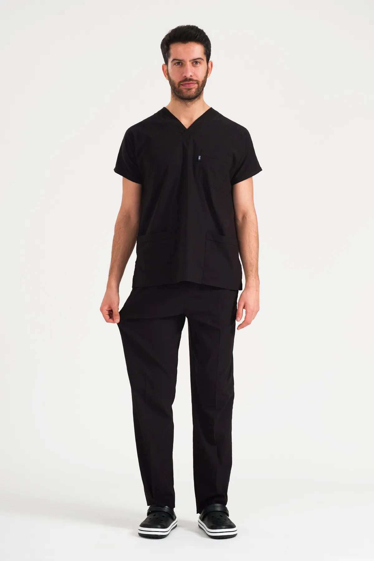 Classic - Siyah Erkek Pantolon –  Likralı Tek Alt