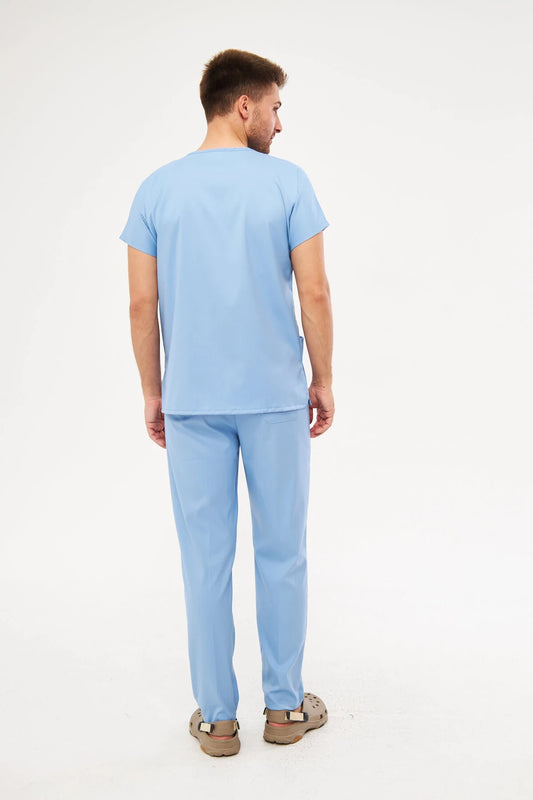 Classic - Bebe Mavisi Erkek Likralı Üniforma Takımı