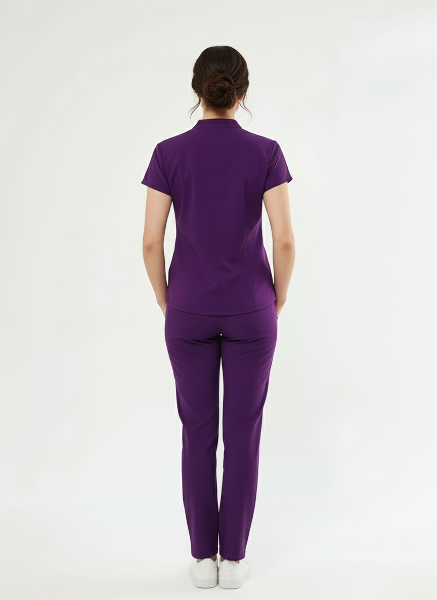 N O V A | Mor Premium Likralı Üniforma Takımı