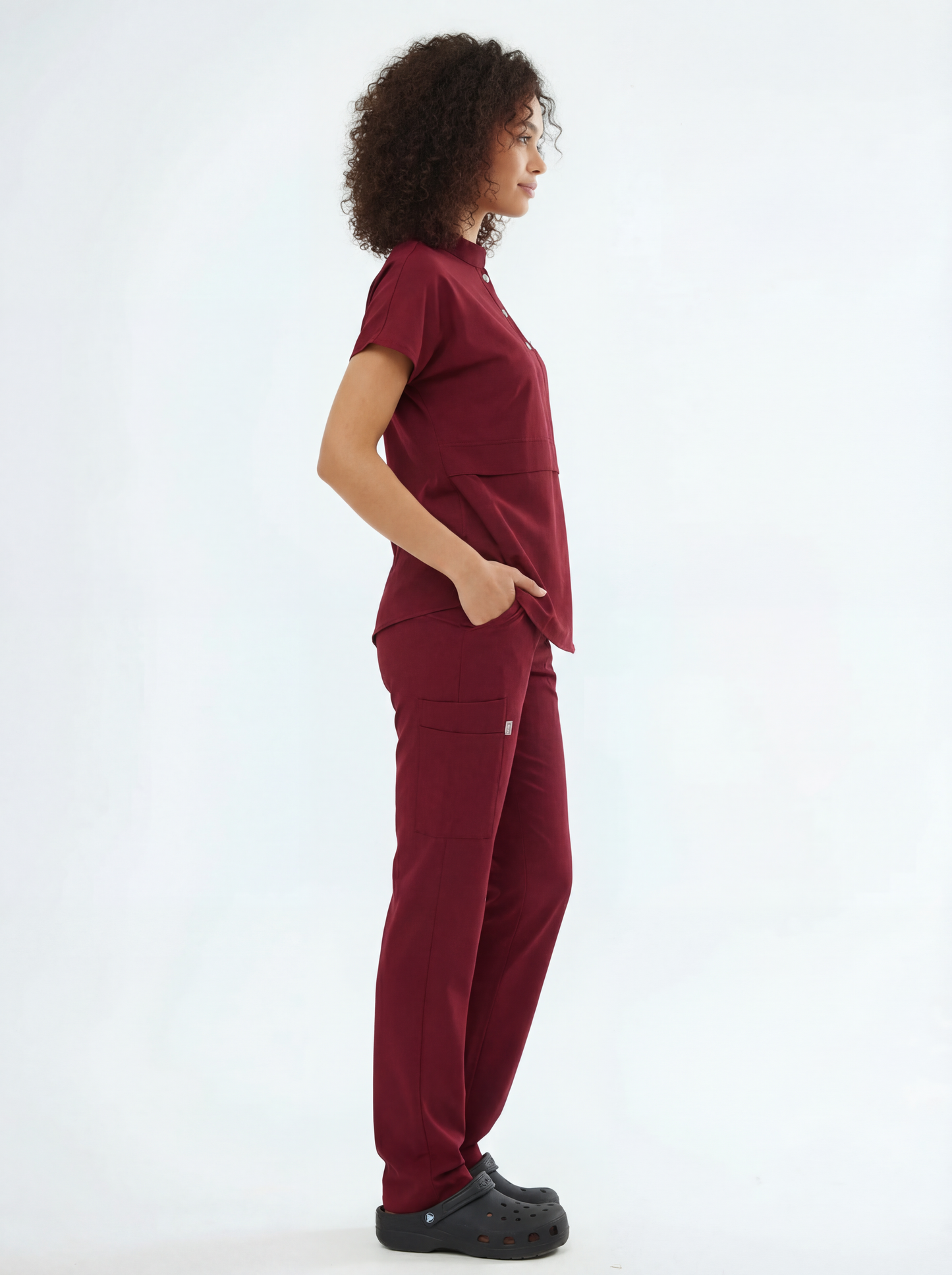 NOVA | Комплект униформы из лайкры премиум-класса бордового цвета