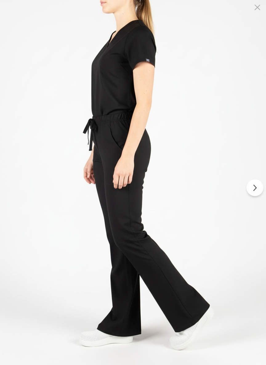 Kadın Siyah Likralı İspanyol Pantolon