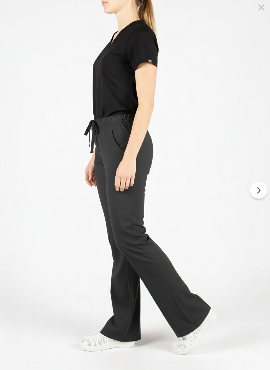 Kadın Antrasit  Likralı İspanyol Pantolon