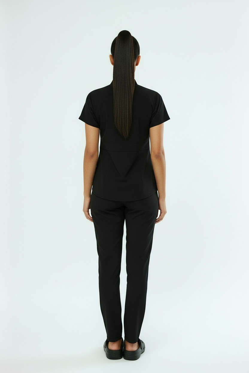 N O V A | Siyah Premium Likralı Üniforma Takımı