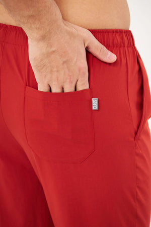 Classic - Kiremit Erkek Likralı Üniforma Takımı - Class Üniforma hemşire formaları, medikal önlükler