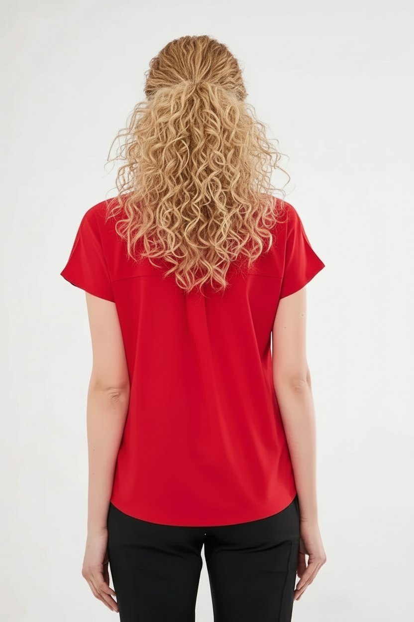 N O V A | Kırmızı Siyah Premium Likralı Üniforma Takımı