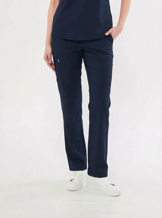 N O V A | Lacivert Kadın Pantolon –  Likralı Tek Alt