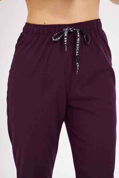 Classic - Mürdüm Kadın Likralı Üniforma Takımı