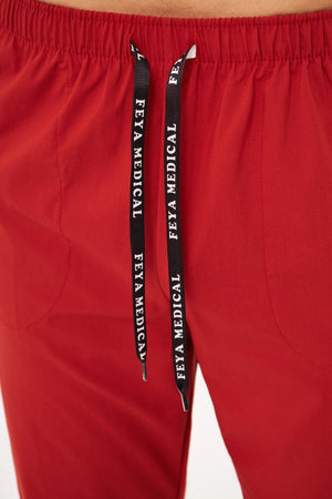 Classic - Kiremit Erkek Likralı Üniforma Takımı - Class Üniforma hemşire formaları, medikal önlükler