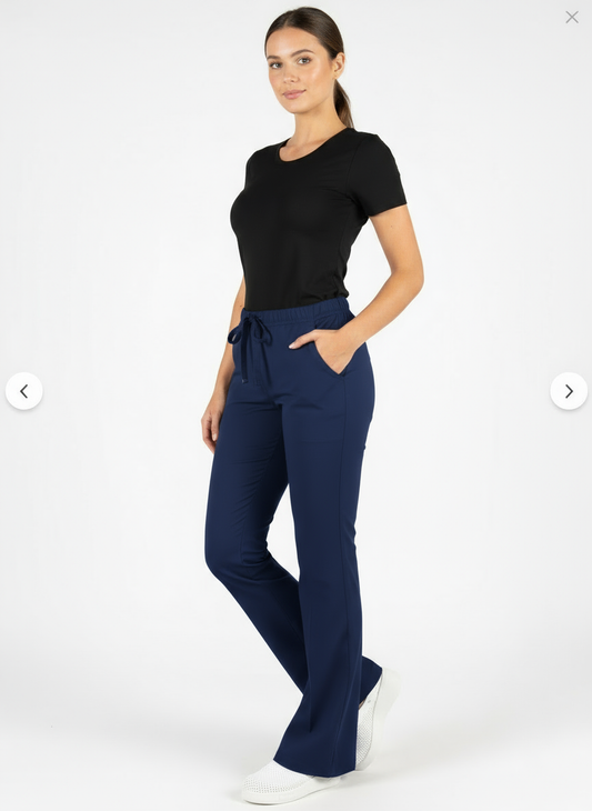 Kadın Lacivert Likralı İspanyol Pantolon