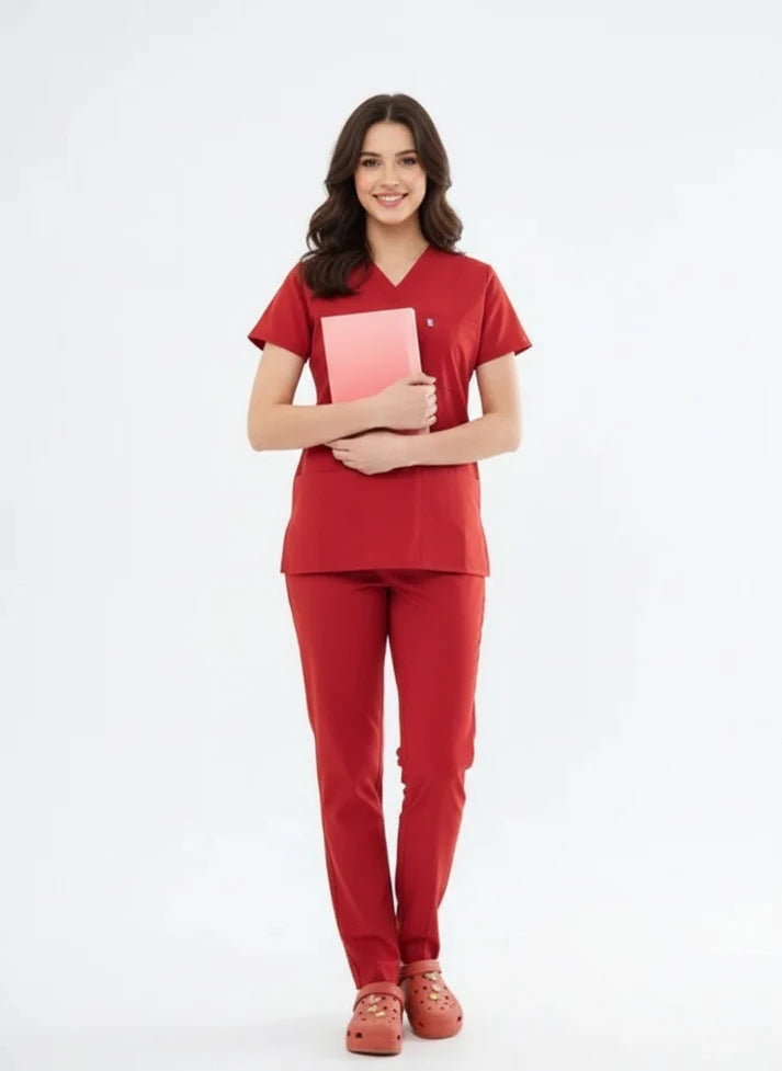 Outlet Classic | Kiremit Unisex Likralı Üniforma Takımı