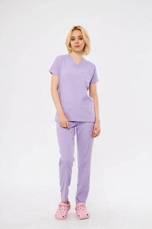 Outlet Classic | Lila Unisex Likralı Üniforma Takımı