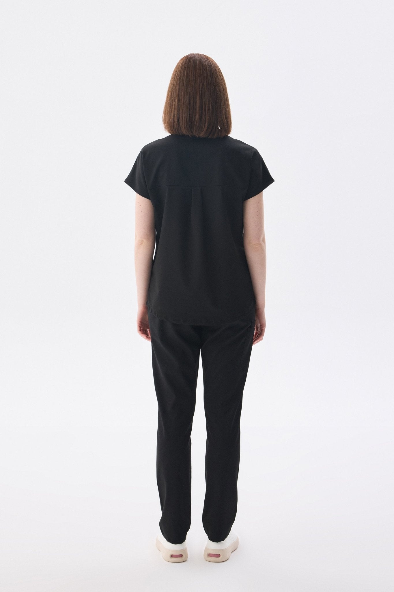 N O V A | Siyah Premium Likralı Üniforma Takımı - Class Üniforma hemşire formaları, medikal önlükler