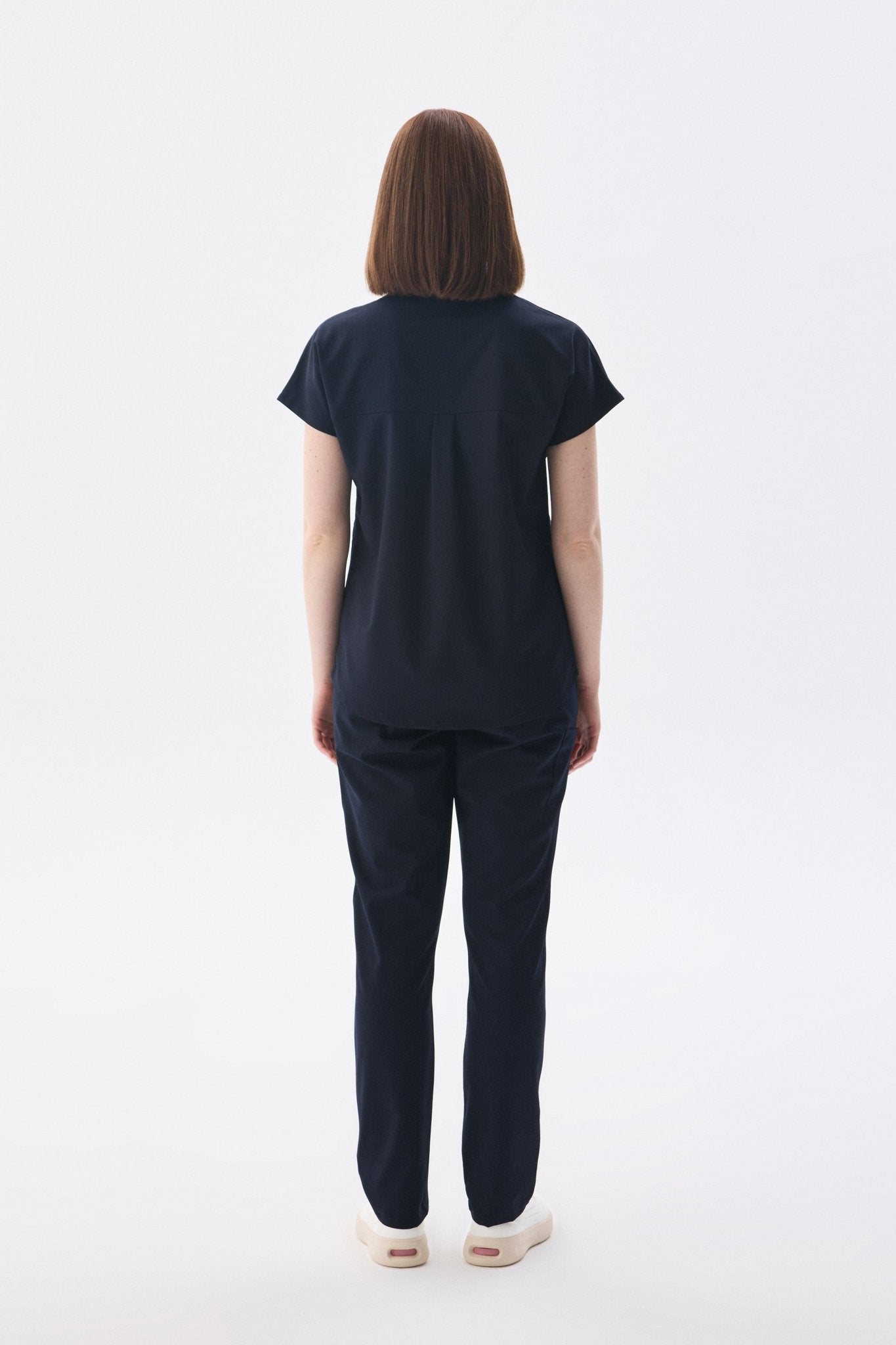 N O V A | Lacivert Premium Likralı Üniforma Takımı - Class Üniforma hemşire formaları, medikal önlükler