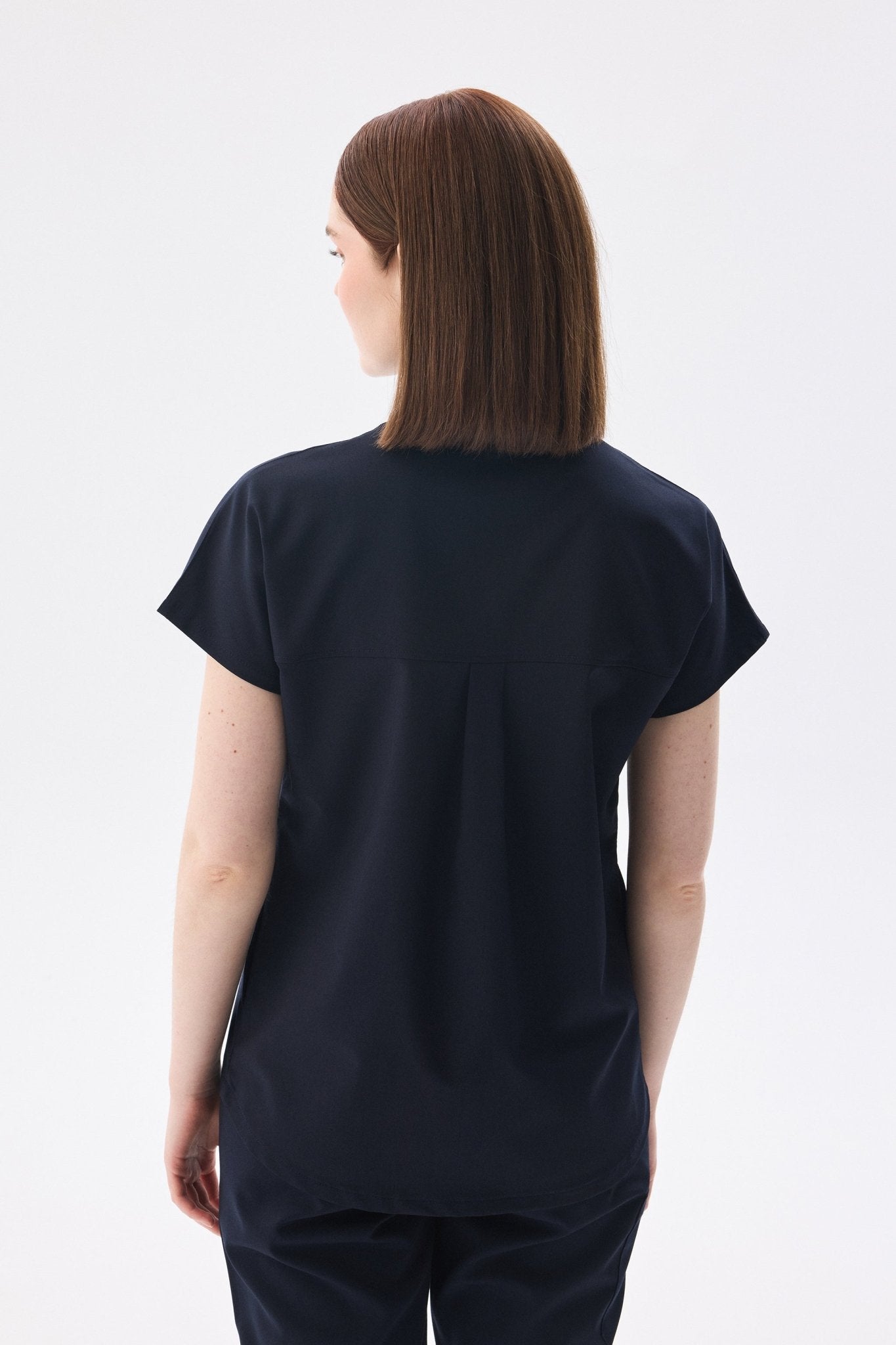 N O V A | Lacivert Premium Likralı Üniforma Takımı - Class Üniforma hemşire formaları, medikal önlükler