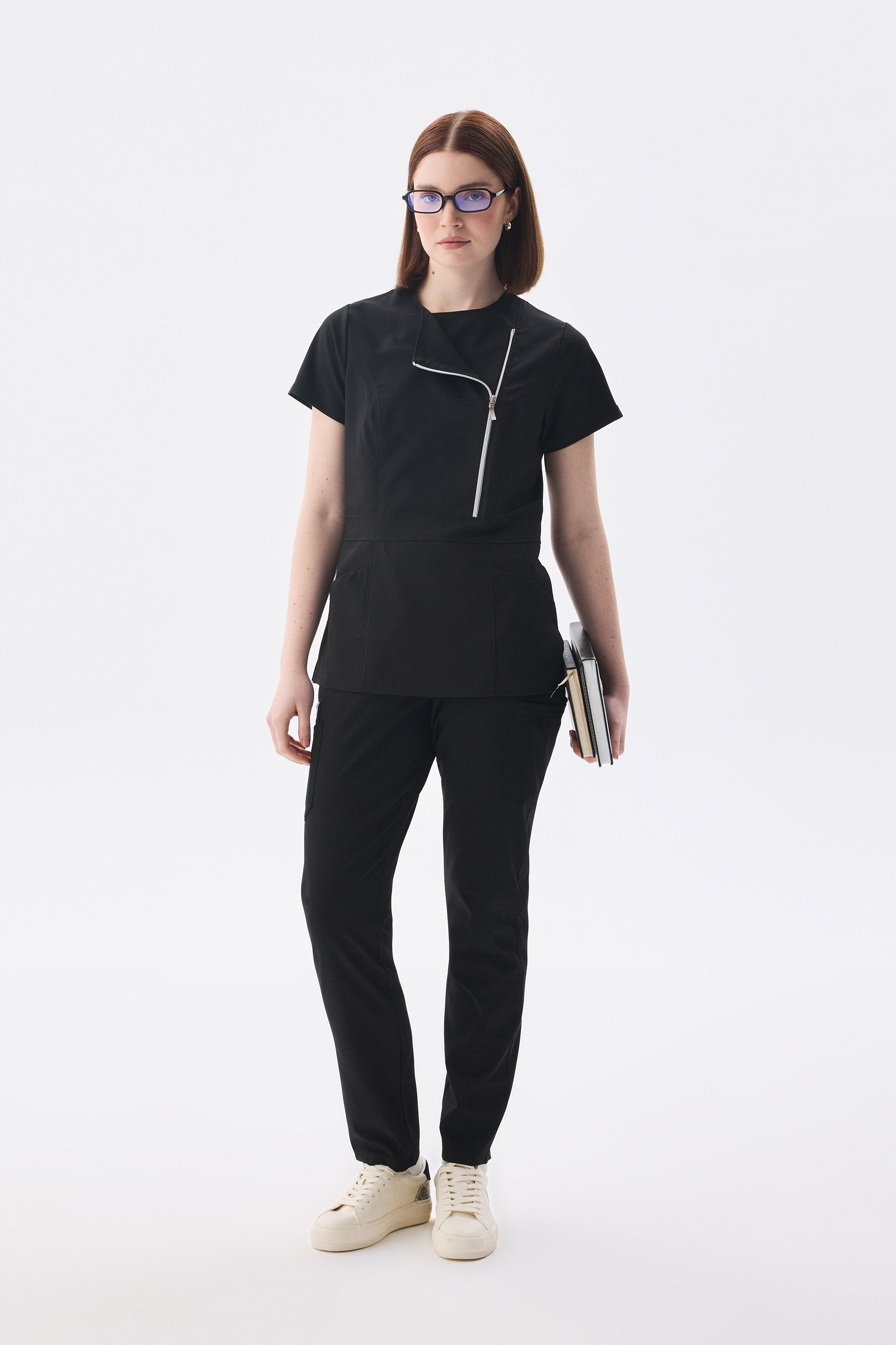 Kyiv | Black Luxury Lycra Nurse Uniform