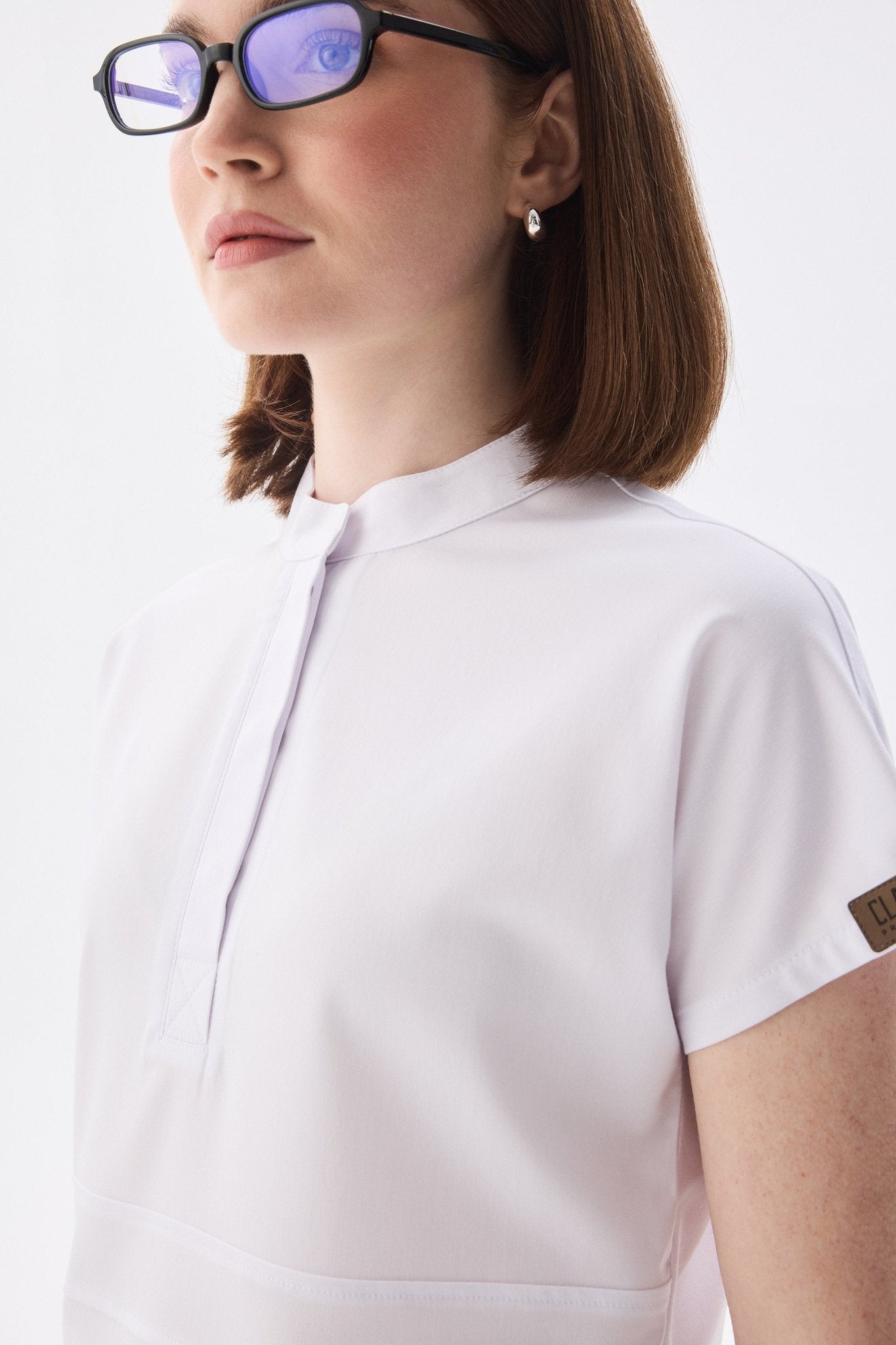 N O V A | Beyaz Premium Likralı Üniforma Takımı - Class Üniforma hemşire formaları, medikal önlükler