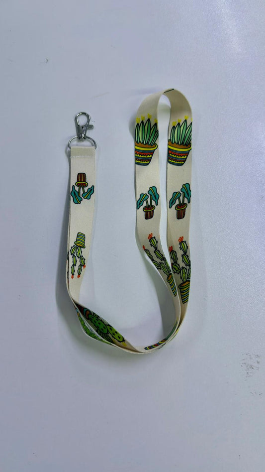 Boyun İpi | Kaktüs Desenli Sağlık ve Kurumsal Kullanım